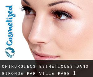 chirurgiens esthétiques dans Gironde par ville - page 1