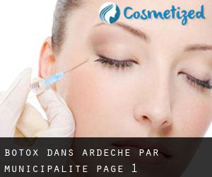 Botox dans Ardèche par municipalité - page 1
