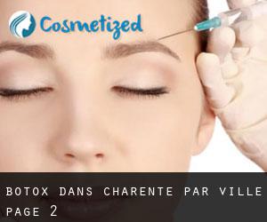 Botox dans Charente par ville - page 2