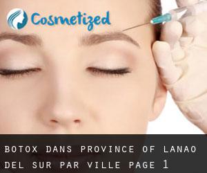 Botox dans Province of Lanao del Sur par ville - page 1