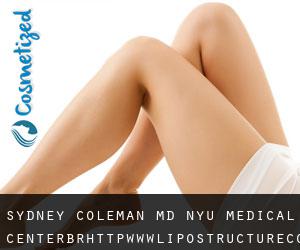 Sydney COLEMAN MD. NYU Medical Center<br/>http://www.lipostructure.com (Ackermans Mills)